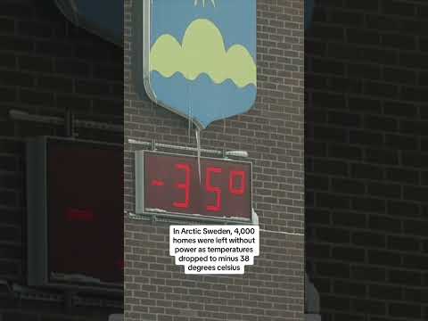 Temperatures plummet in Sweden as extreme weather travels across Nordic region