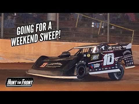 Joseph Goes for the Sweep and Jesse Dodges Wrecks! Two Cars at Southern Raceway - dirt track racing video image