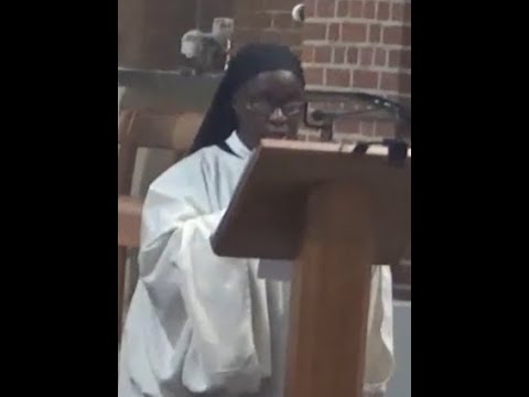 100 ans des Trappistines à Chimay. Soeur Jeanne remercie notre évêque et tant d'autres personnes.