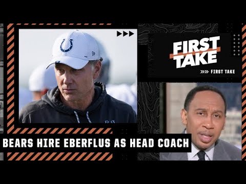 Stephen A. takes issue with the Bears hiring Colts DC Matt Eberflus as the next head coach video clip