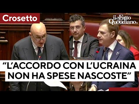 Crosetto-M5S: "Quali sono i contenuti dell'accordo con l'Ucraina?". "Non ci sono costi nascosti"