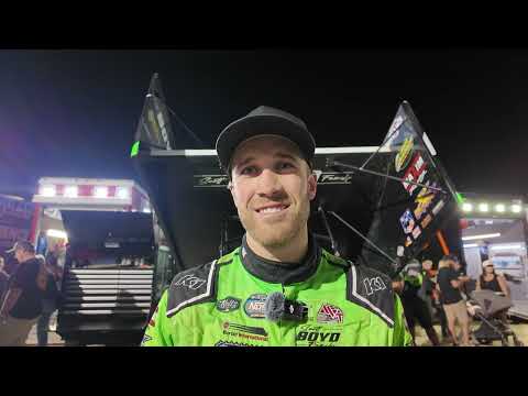 Carson Macedo discusses his runner-up finish in the Knight Before the Kings Royal, the Royal, more - dirt track racing video image