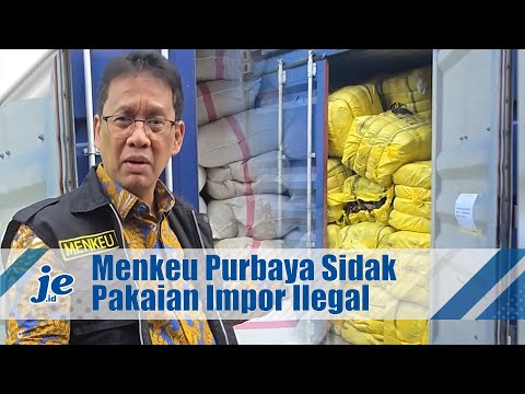 Menkeu Purbaya Sidak Impor Pakaian Ilegal di Tempat Penimbunan Pabean di Cikarang, Jawa Barat