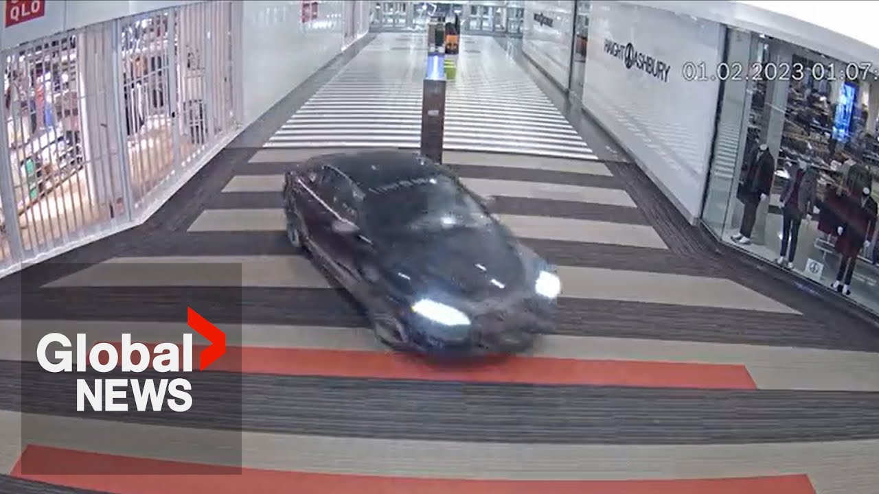 Thieves drive Audi through GTA shopping mall in "audacious" heist: police