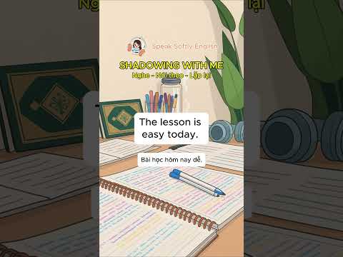 #shadowingenglish #tienganhchotre #shadowing #hoctienganh #cachluyenphatamtienganhmy