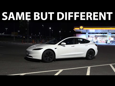 Tesla Model 3 RWD Highland acceleration, braking and noise test