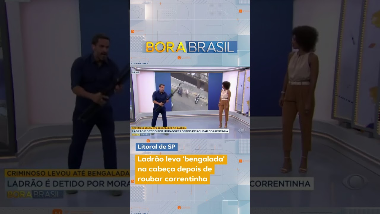 Um ladrão foi detido por moradores da Baixada Santista, no Litoral de São Paulo!