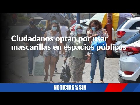 Ciudadanos optan por usar mascarillas en espacios públicos