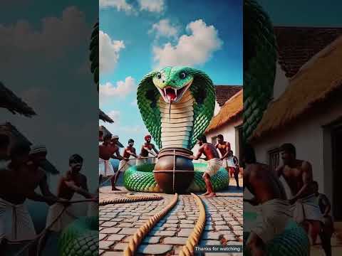 🐍Gaon me aaya bada kobra 🐍 #trending #viral #ai #short