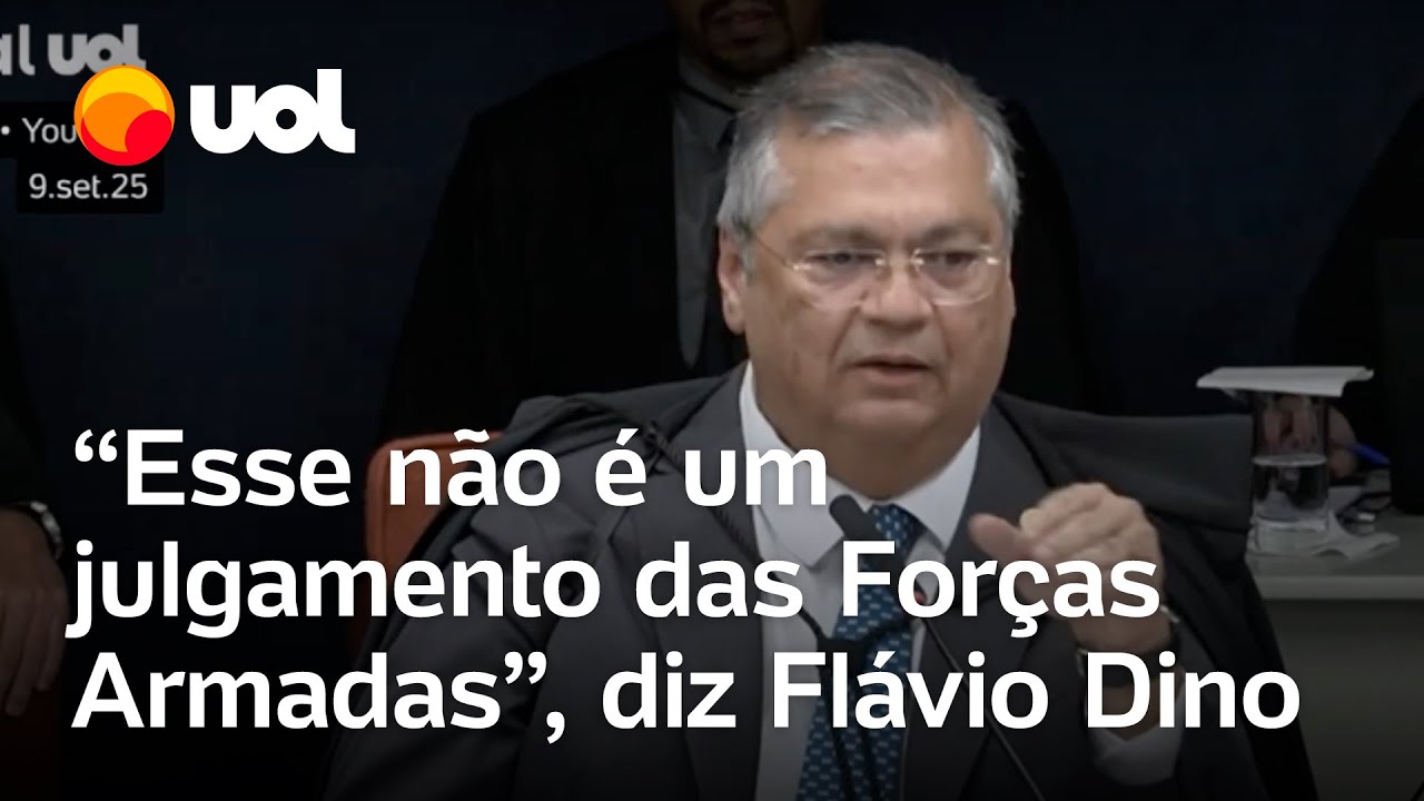 Flavio Dino Esse não é um julgamento das Forças Armadas diz ministro durante leitura de seu voto