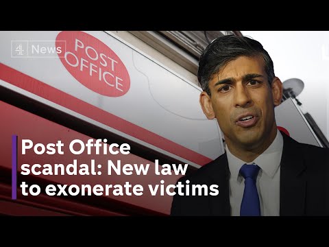 Sunak announces blanket exoneration for wrongly convicted in Post Office scandal