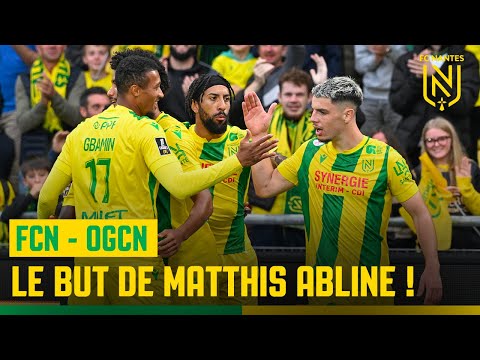 FC Nantes - OGC Nice : le but de Matthis Abline, vu de la pelouse !