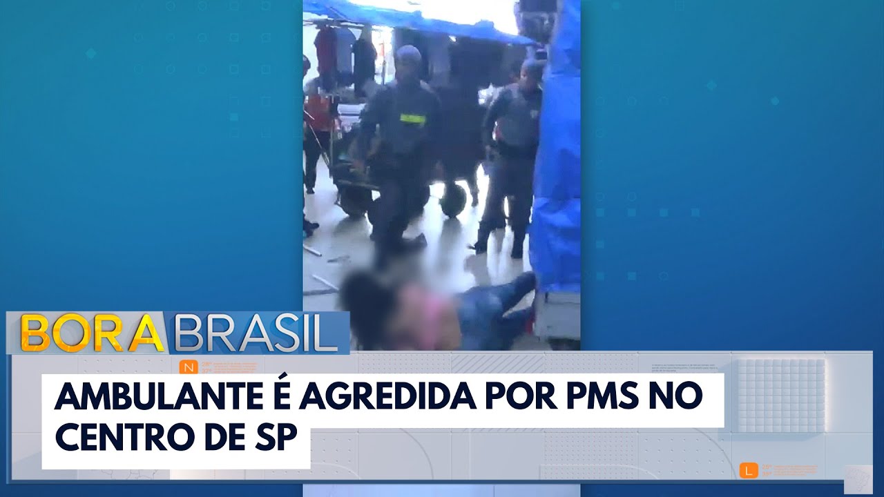 Ambulante é agredida por PMs no Centro de SP