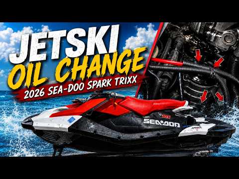 Jet Ski Oil Change on a 2026 Sea-Doo Spark Trixx | SportbikeTrackGear.com