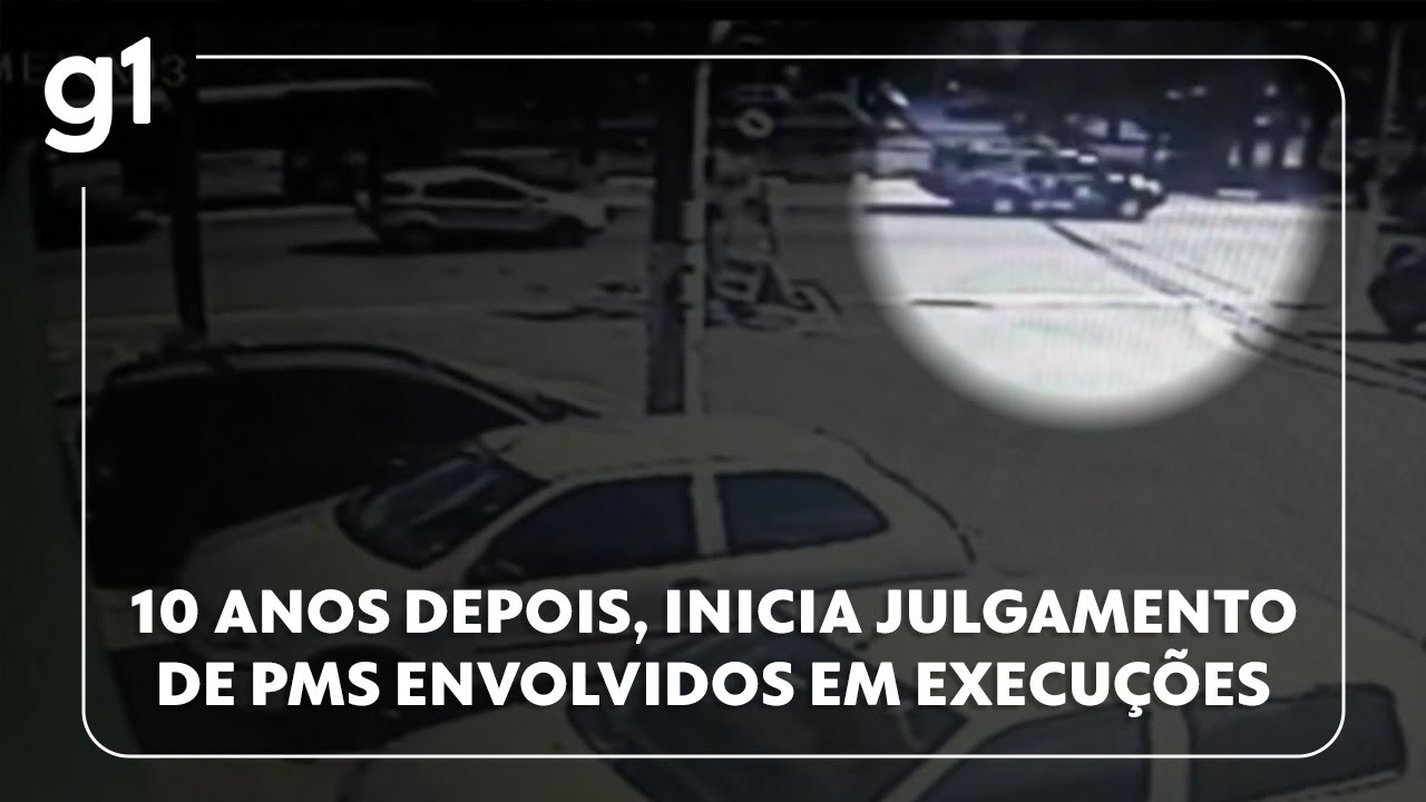Jornal Hoje Julgamento de PMs envolvidos em execuções em SP tem início com 10 anos de atraso