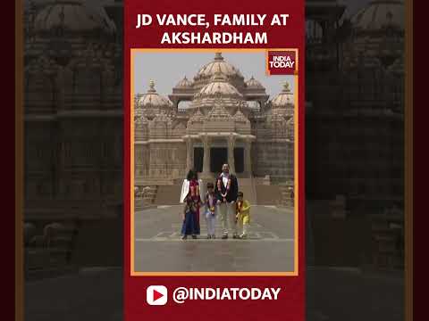 US Vice President JD Vance And Family’s Spiritual Experience at Akshardham | JD Vance India Visit