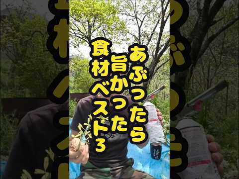 ガスバーナーであぶったら美味しい食材ベスト3#shorts