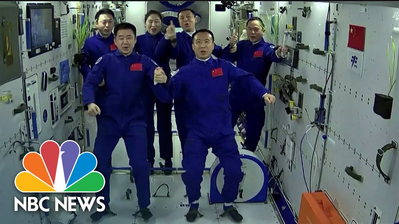 China Places Six Astronauts In Orbit On Its Space Station For First Time