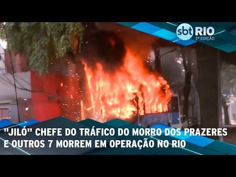 "Jiló" chefe do tráfico do Morro dos Prazeres e outros 7 morrem em operação no Rio