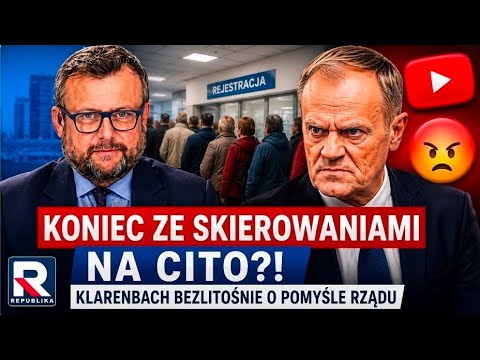 Koniec ze skierowaniami na CITO?! Klarenbach bezlitośnie o pomyśle rządu