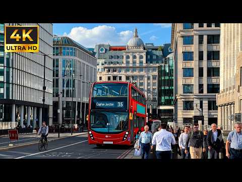 4K London City Tour 2026 - SUMMER LONDON 4K HDR Virtual Walking Tour around the city