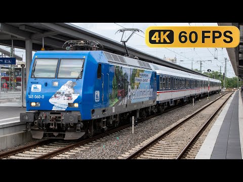 PRESS 145 060 vertrekt met TRI n-Wagen uit Dortmund Hbf met de EK24 trein!