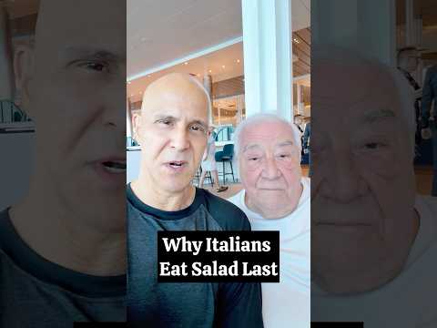 Why Italians Eat Salad Last!  #drmandell #italian #salad #food