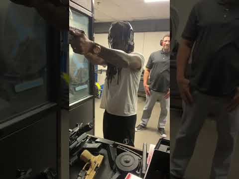 Custom painted SRT8 M&P 9mm at the range doing some work #range #explore #fyp #motivation #edc