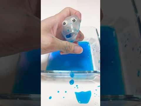 歌詞に合わせてスクイーズ切ってスライム作ってみた！