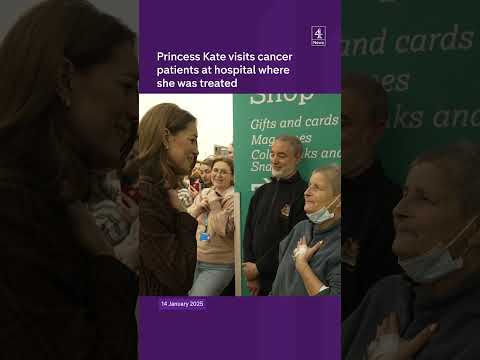 Kate visits hospital where she was treated
