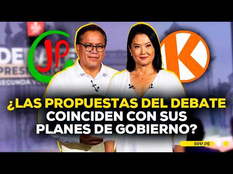 🗳️ KEIKO FUJIMORI y ROBERTO SÁNCHEZ: las propuestas del debate frente a sus planes de gobierno
