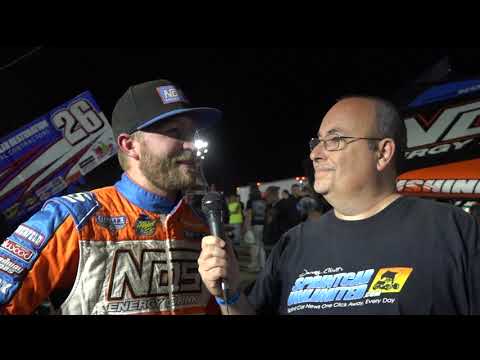 Tyler Courtney discusses his disappointment with his runner-up finish at Grandview Speedway - dirt track racing video image