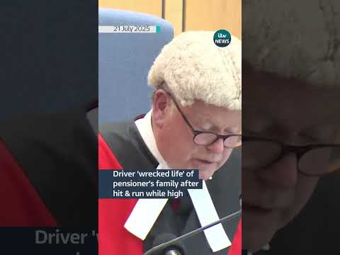 Driver 'wrecked life' of pensioner's family after hit-and-run while high, judge rules | ITV News