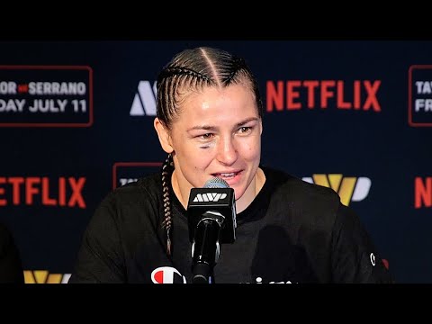 Katie Taylor IMMEDIATE REACTION to BEATING Amanda Serrano for 3rd TIME to close Trilogy!