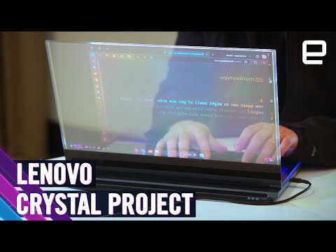 Lenovo’s Project Crystal is the first laptop in the world with a transparent microLED display