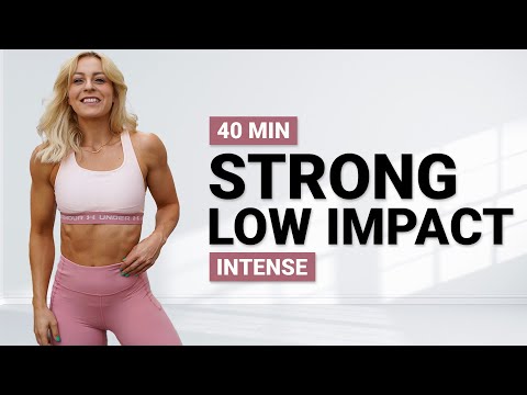 40 MIN STRONG LOW IMPACT | No Jumping | Strength | Isometric | Intense | Pilates Inspired | Slow