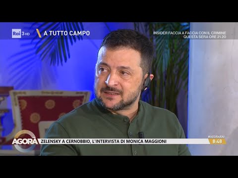 Zelensky a Cernobbio, l'intervista di Monica Maggioni - Agorà 09/09/2024