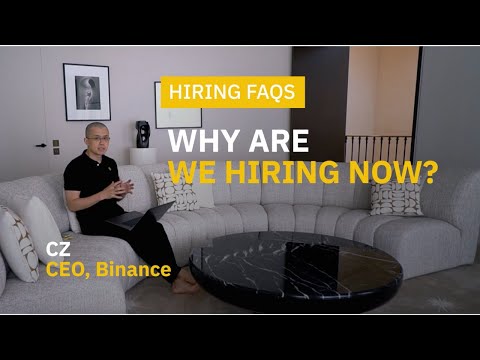 From CZ: Why is Binance Hiring Now?
