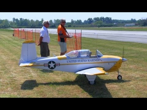 Mike Barbee's 36% RC Beechcraft T-34 Mentor N134TP Demo Flight - UCDHViOZr2DWy69t1a9G6K9A