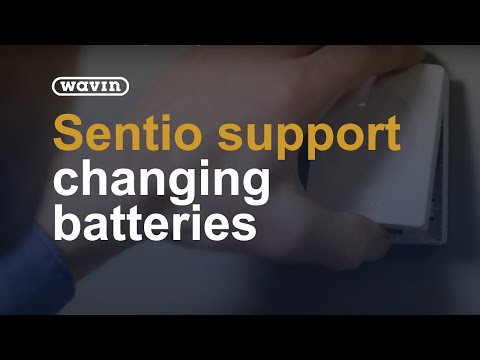 Sentio Support - how to change batteries in thermostat