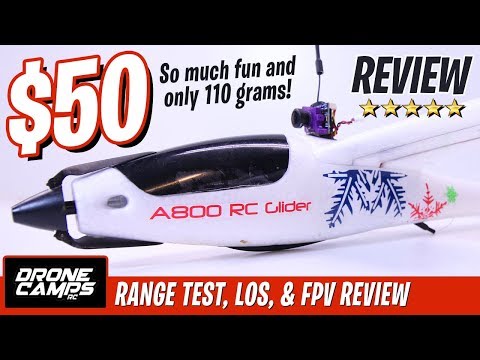 $50 RC SAILPLANE - AK A800 - Honest Review, Flights, Range Test, & FPV Flights - UCwojJxGQ0SNeVV09mKlnonA