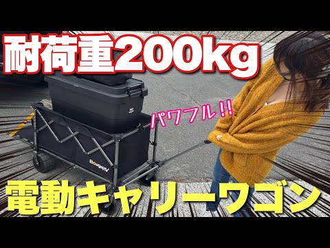 耐荷重200kgの怪物キャリーワゴン！場所を選ばないパワフル電動キャリーワゴン【BougeRV】楽GoWagon