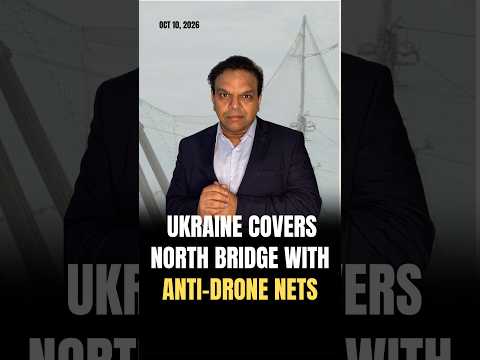Ukraine CoversBridge <strong>With</strong> Anti-<strong>Drone</strong> Nets #russia #ukraine #<strong>drone</strong> #drones #russia #shaheddrone #kyiv