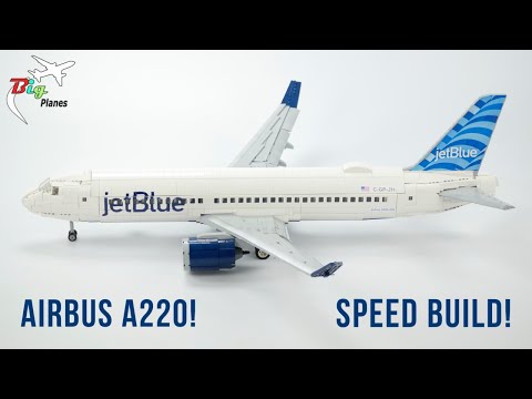 LEGO Jetblue Airbus A220 Speed Build!