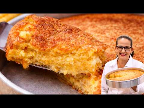BOLO DE MILHO CREMOSO DE LIQUIDIFICADOR, FÁCIL E RÁPIDO! - Isamara Amâncio