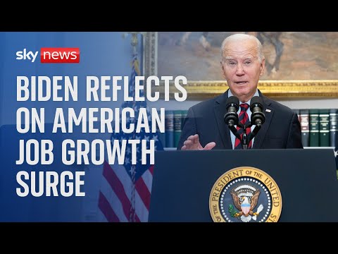 President Biden addresses the September jobs report, after 336,000 new jobs added to US economy