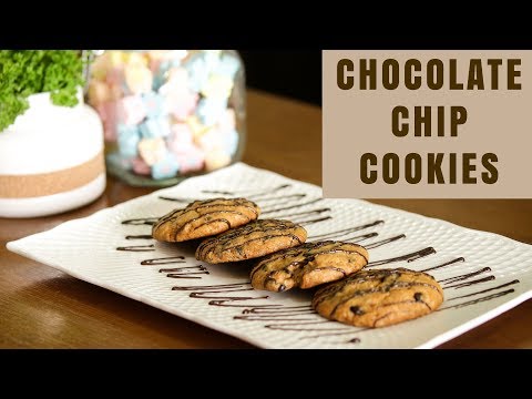 Eggless Choco Chip Cookies | Homemade Cookies | Meghna’s Food Magic