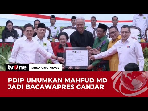 Koalisi PDIP Usung Ganjar Pranowo-Mahfud MD di Pilpres 2024