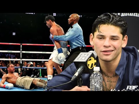 Ryan garcia reacts to referee harvey dock’s “horrible” display after dropping & beating devin haney