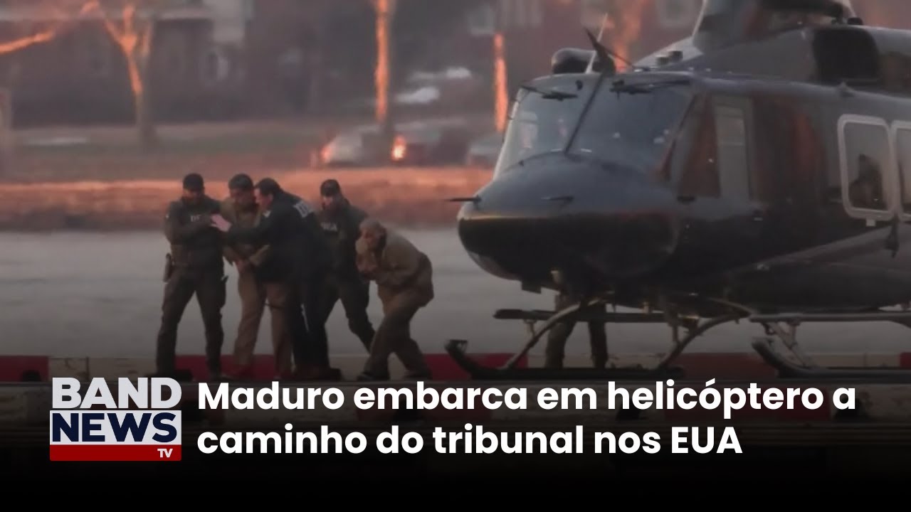 Maduro chega no tribunal dos EUA | BandNews TV